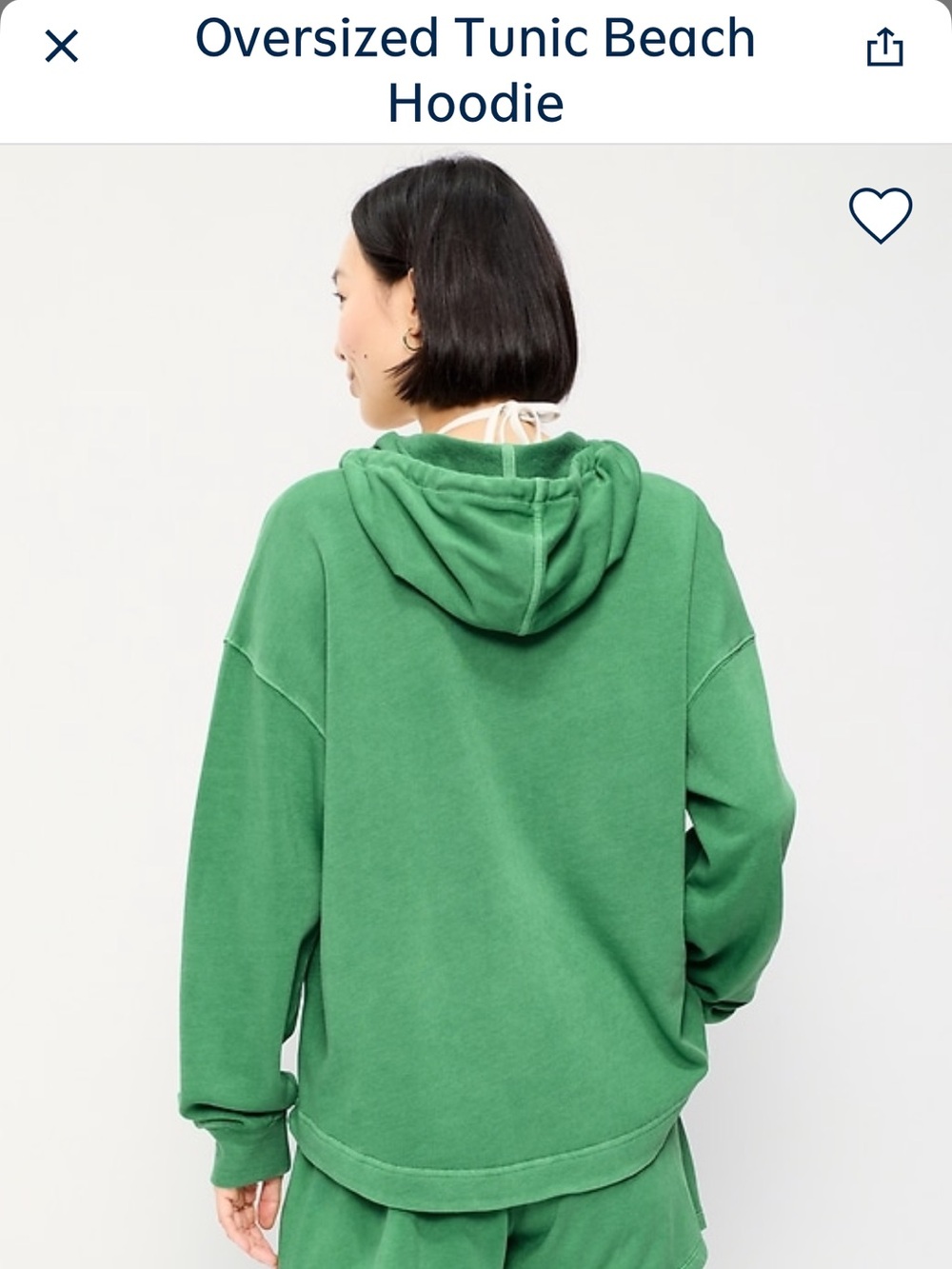 Old Navy XXL Green Beach Hoodie